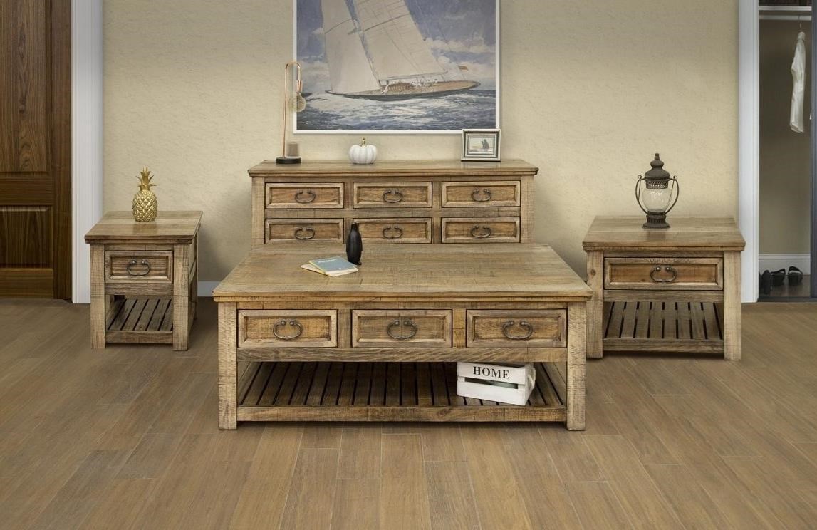 Chair side discount table with drawers